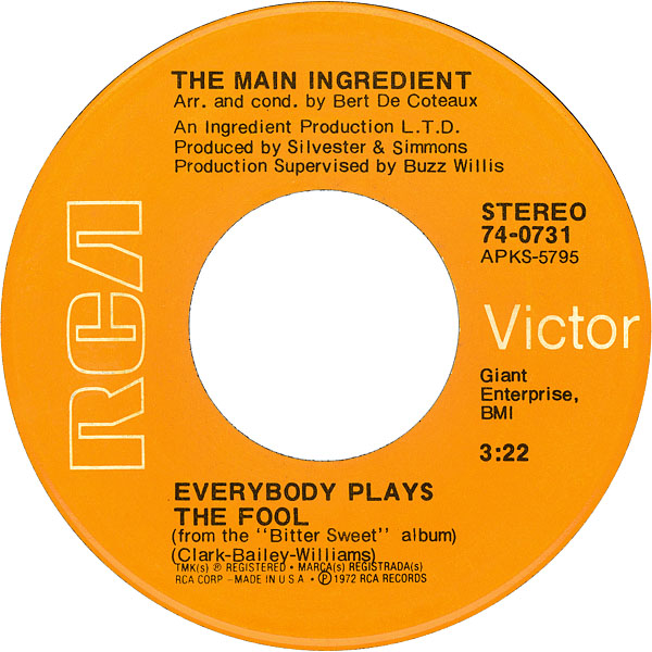 The Story Behind The Main Ingredient, "Everybody Plays the Fool
